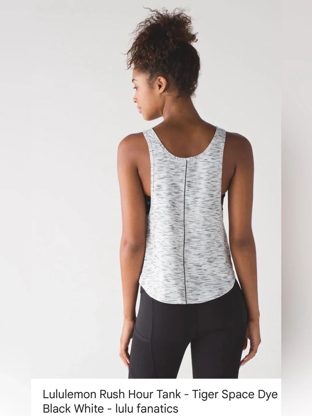 lululemon athletica rush hourTank - Black & White